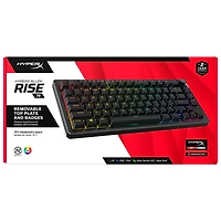 Clavier de jeu mécanique ergonomique rétroéclairé Alloy Rise 75 de HyperX