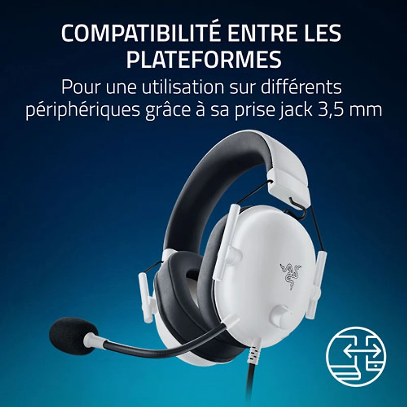 Razer BlackShark V2 X Gaming Headset for PS5 - White