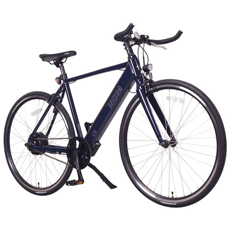 Vélo de ville électrique C5 de NCM (moteur de 350 W/autonomie de 80 km/vitesse maximale de 32 km/h) - Moyen - Bleu