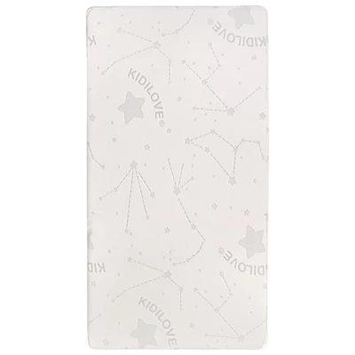 Dream On Me Kidilove Comfort Water Resistant Cotton Crib Mattress - Star Print
