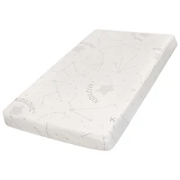 Matelas de lit de bébé en coton résistant à l'eau confortable Kidilove de Dream On Me - Motif d'étoiles