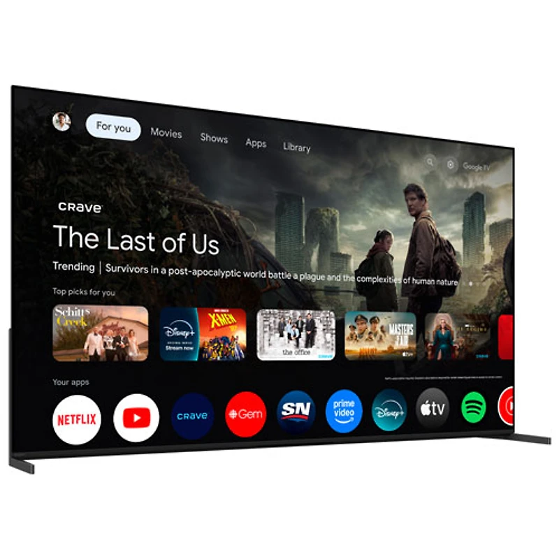 Téléviseur intelligent Google HDR QD-DELO UHD 4K de 65 po BRAVIA 8 II série XR80M2 de Sony (K65XR80M2) - 2025