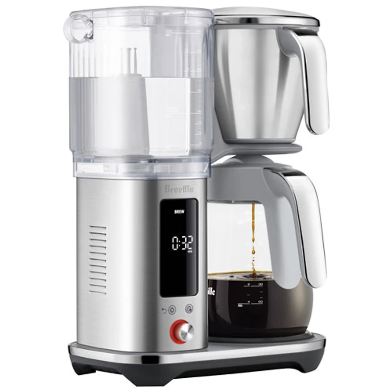 Cafetière en verre Luxe Glass de Breville - 12 tasses - Acier inoxydable brossé