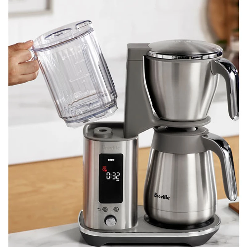 Cafetière de luxe isotherme de Breville - 12 tasses - Acier inoxydable brossé