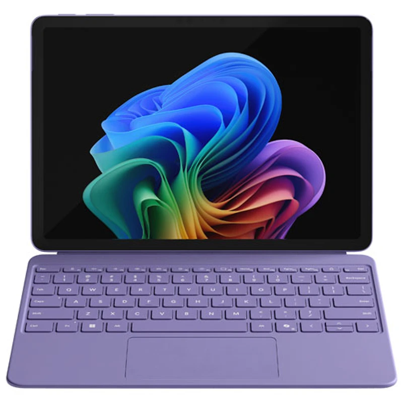 Clavier pour Surface Pro de 12 po de Microsoft avec stylet Slim Pen- Violet - Bilingue