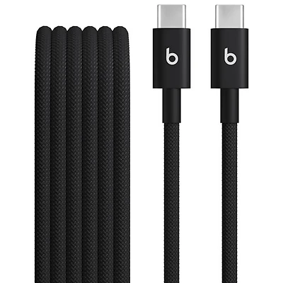 Câble tissé USB-C à USB-C de 1,5 m (4,9 pi) de Beats By Dr. Dre (MDGA4LL/A) - Noir éclair