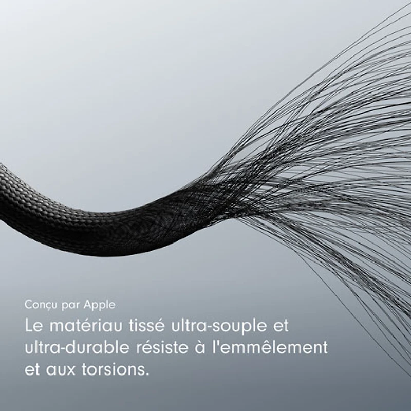 Câble tissé USB-C à USB-C de 1,5 m (4,9 pi) de Beats By Dr. Dre (MDGA4LL/A) - Noir éclair