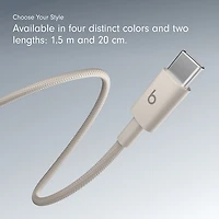 Beats By Dr. Dre 1.5m (4.9 ft.) USB-C to USB-C Woven Cable (MDGD4LL/A) - Surge Stone