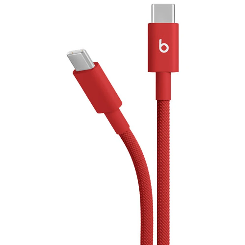 Câble tissé USB-C à USB-C de 1,5 m (4,9 pi) de Beats By Dr. Dre (MDGF4LL/A) - Rouge vif