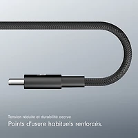 Câble tissé USB-C à USB-C de 1,5 m (4,9 pi) de Beats By Dr. Dre (MDGF4LL/A) - Rouge vif