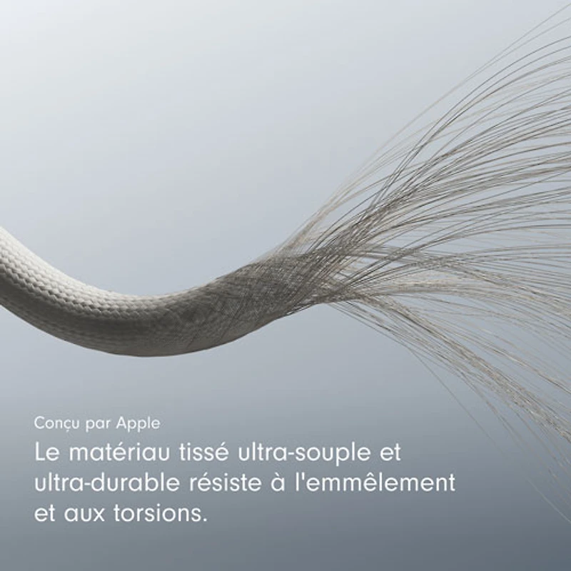 Câble tissé USB-C à Lightning de 1,5 m (4,9 pi) de Beats By Dr. Dre (MDGL4LL/A) - Gemme éclair