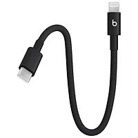 Beats By Dr. Dre 0.2m (0.65 ft.) USB-A to USB-C Woven Cable (MEQL4LL/A) - Bolt Black