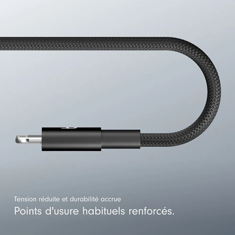 Beats By Dr. Dre 0.2m (0.65 ft.) USB-C to Lightning Woven Cable (MEQM4LL/A) - Bolt Black