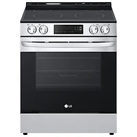 LG 30" 6.3 Cu. Ft. Fan Convection Slide-In Electric Air Fry Range (LSEL6332FC) - Stainless Steel