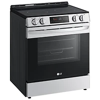 LG 30" 6.3 Cu. Ft. Fan Convection Slide-In Electric Air Fry Range (LSEL6332FC) - Stainless Steel