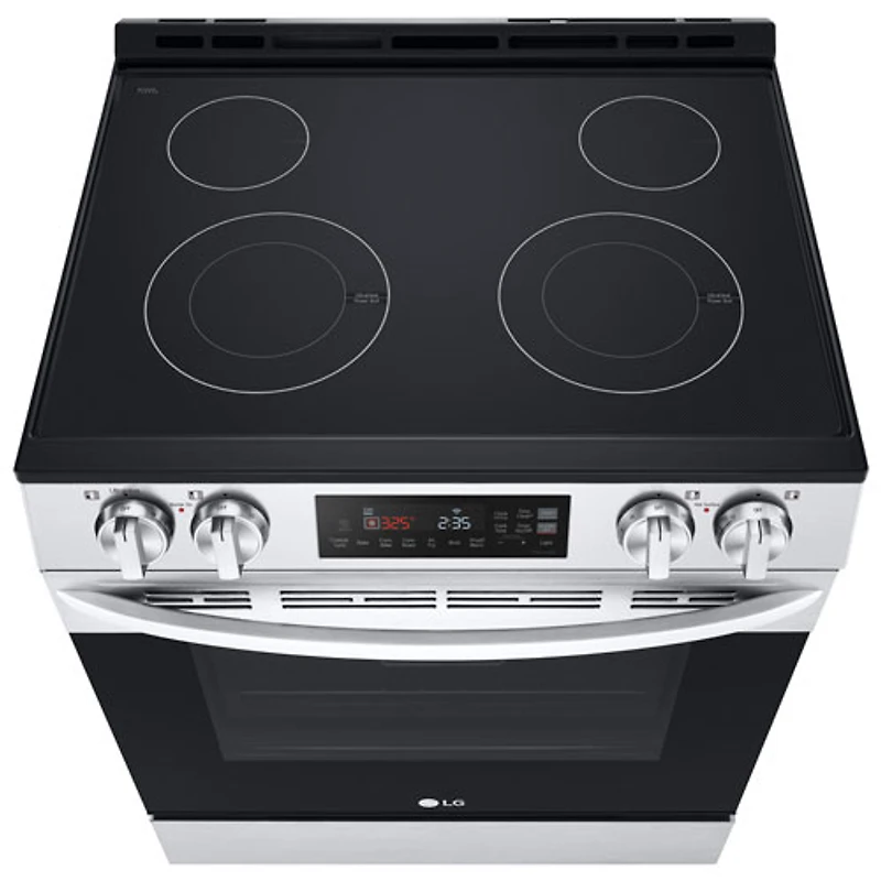LG 30" 6.3 Cu. Ft. Fan Convection Slide-In Electric Air Fry Range (LSEL6332FC) - Stainless Steel