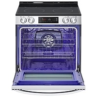 LG 30" 6.3 Cu. Ft. Fan Convection Slide-In Electric Air Fry Range (LSEL6332FC) - Stainless Steel
