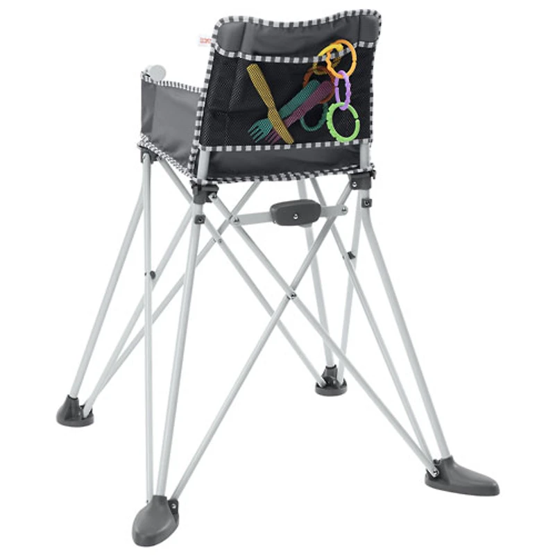 Chaise haute portative Pop 'N Dine de Bright Starts - Gris