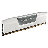 Mémoire DDR5 64 Go (2 x 32 Go) 6000 MHz Vengeance de Corsair pour PC (CMK64GX5M2B6000Z30W) - Blanc