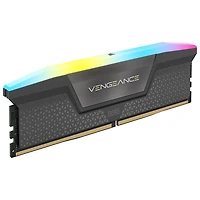 Mémoire DDR5 64 Go (2 x 32 Go) 6000 MHz Vengeance RGB de Corsair pour PC (CMH64GX5M2B6000Z30)