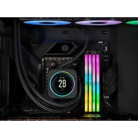 Mémoire DDR5 64 Go (2 x 32 Go) 6000 MHz Vengeance RGB de Corsair pour PC (CMH64GX5M2B6000Z30)