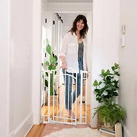 Ingenuity Doorway 48W Baby/Pet Pressure Mounted Safety Gate - White