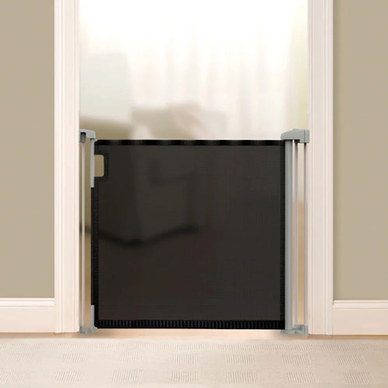 Barrière de sécurité rétractable pour bébé/animal de compagnie Thruway 52W d'Ingenuity - Noir