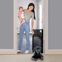 Ingenuity Thruway 52W Baby/Pet Retractable Safety Gate - Black
