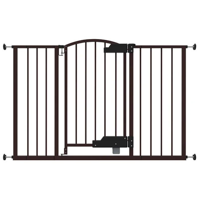 Ingenuity Thruway 52W Baby/Pet GlideOpen Pressure Mounted Safety Gate - Black