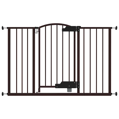 Ingenuity Thruway 52W Baby/Pet GlideOpen Pressure Mounted Safety Gate - Black