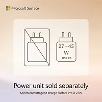 Microsoft Surface Pro (LCD) Copilot+ PC 12" 512GB Tablet with Snapdragon X Plus/16GB RAM (2025) - Platinum - Device Only