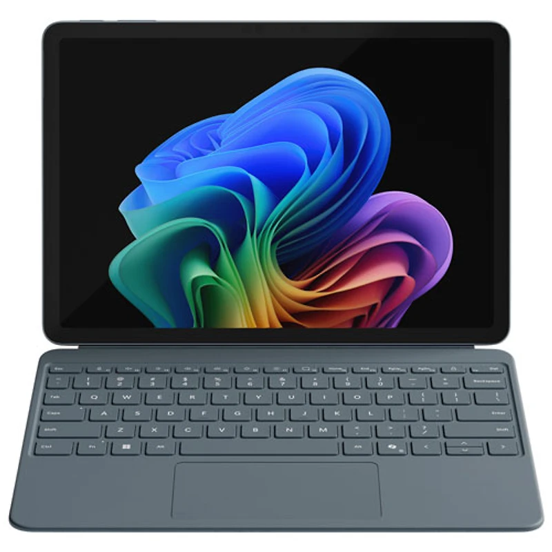 Tablette Surface Pro Copilot+PC (ACL) de 12 po 512 Go de Microsoft avec Snapdragon X Plus/mémoire vive de 16 Go (2025), océan - Appareil seulement