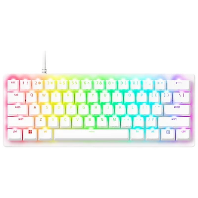 Razer Huntsman V3 Pro Mini Backlit Mechanical Gaming Keyboard - White - English