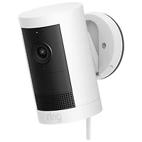 Caméra de surveillance extérieure avec fil 2K Cam Plus de Ring - Blanc