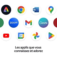 Chromebook à écran tactile de 14 po Slim 3 de Lenovo avec 3 mois de forfait Google AI Pro - (Kompanio 520 de MediaTek/RAM 8 Go/eMMC 128 Go)