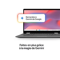 Chromebook à écran tactile de 14 po Slim 3 de Lenovo avec 3 mois de forfait Google AI Pro - (Kompanio 520 de MediaTek/RAM 8 Go/eMMC 128 Go)