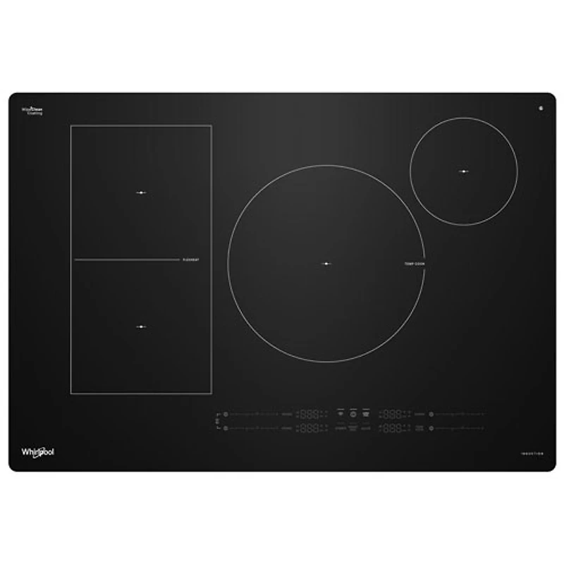 Whirlpool Intelligent 30" 4-Element Induction Cooktop (WCIT7530SB) - Black