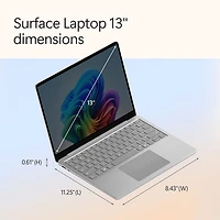 Portable Surface Laptop de 13 po de Microsoft avec Copilot+ PC - Platine (Snapdragon X Plus/RAM 16 Go/UFS 256 Go) - Anglais
