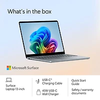Portable Surface Laptop de 13 po de Microsoft avec Copilot+ PC - Océan (Snapdragon X Plus/RAM 16 Go/UFS 512 Go) - Anglais