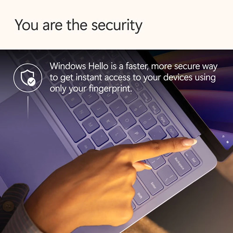 Portable Surface Laptop de 13 po de Microsoft avec Copilot+ PC - Violet (Snapdragon X Plus/RAM 16 Go/UFS 512 Go) - Anglais