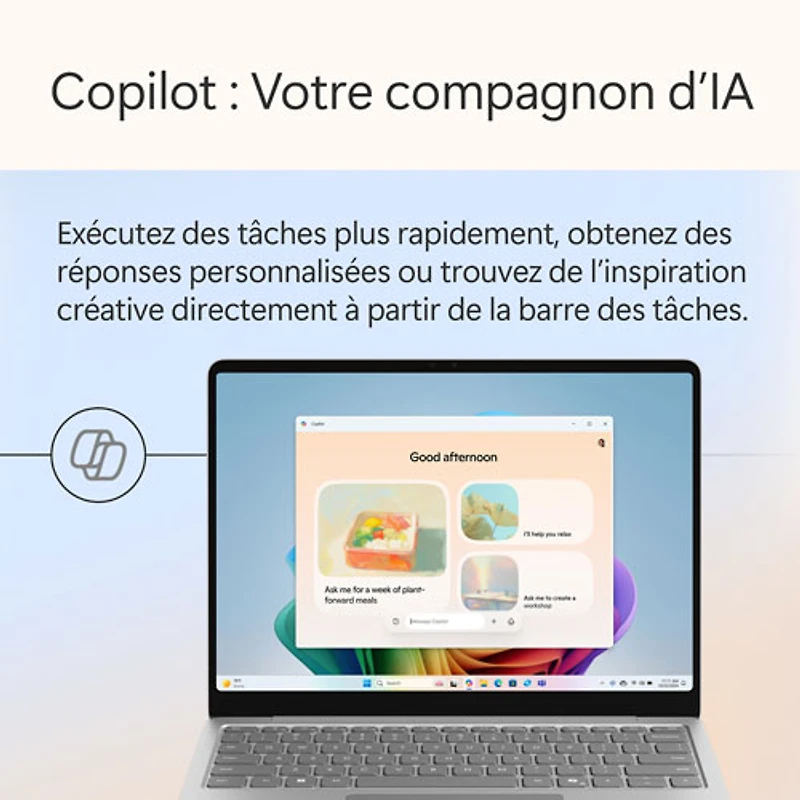 Portable Surface Laptop de 13 po de Microsoft avec Copilot+ PC - Platine (Snapdragon X Plus/RAM 16 Go/UFS 512 Go) - Anglais