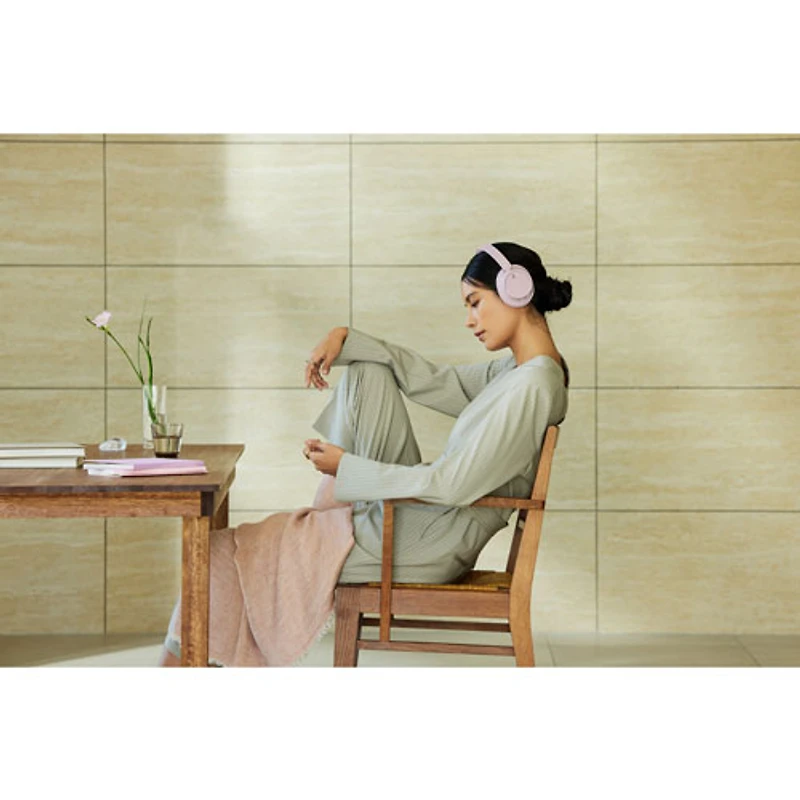 Casque d'écoute Bluetooth à suppression du bruit WH-CH720N de Sony - Rose