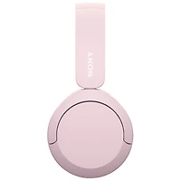 Casque d'écoute Bluetooth WH-CH520 de Sony avec microphone - Rose