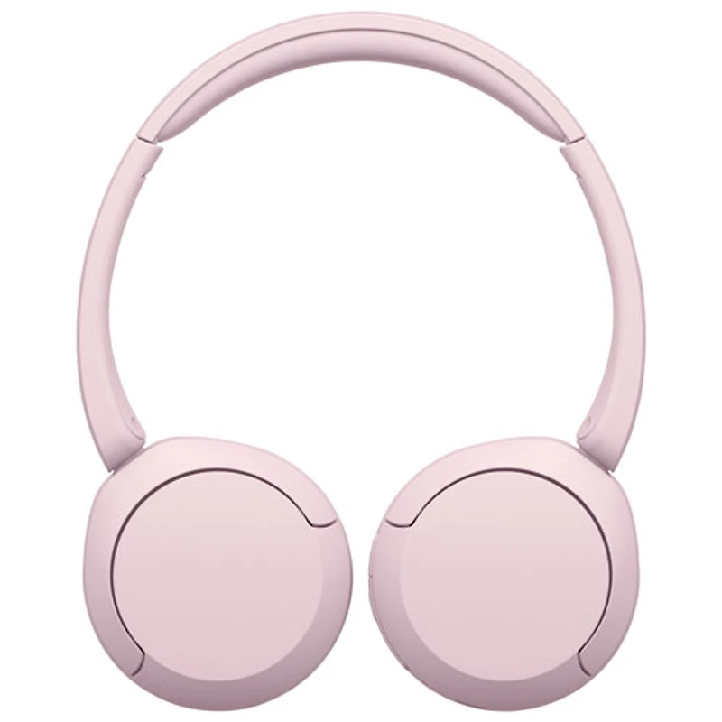 Casque d'écoute Bluetooth WH-CH520 de Sony avec microphone - Rose