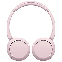 Casque d'écoute Bluetooth WH-CH520 de Sony avec microphone - Rose
