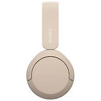 Casque d'écoute Bluetooth WH-CH520 de Sony avec microphone - Cappucino