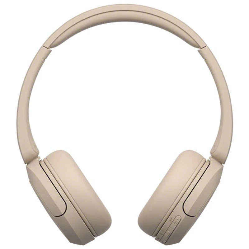 Casque d'écoute Bluetooth WH-CH520 de Sony avec microphone - Cappucino