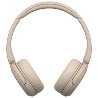 Casque d'écoute Bluetooth WH-CH520 de Sony avec microphone - Cappucino