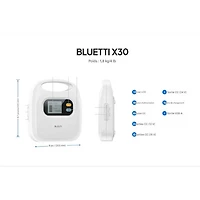 Station d'alimentation portative X30 de BLUETTI - 297 Wh
