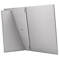 Moniteur DEL DELO gris à gris 1ms HD intégrale 14 po ZenScreen d'ASUS à configuration portative à deux écrans (MQ149CD)